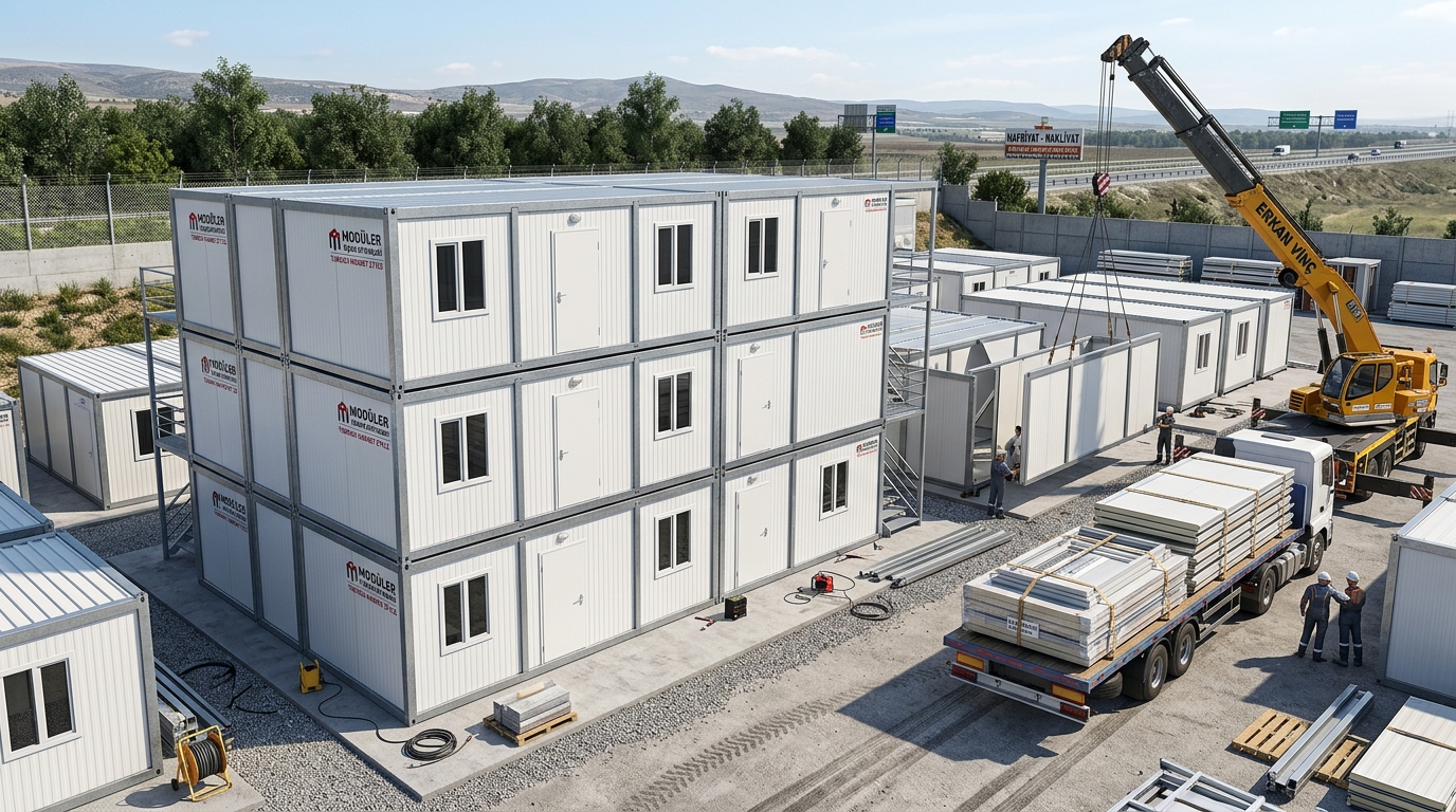 3x7m Flat-Pack Konteyner