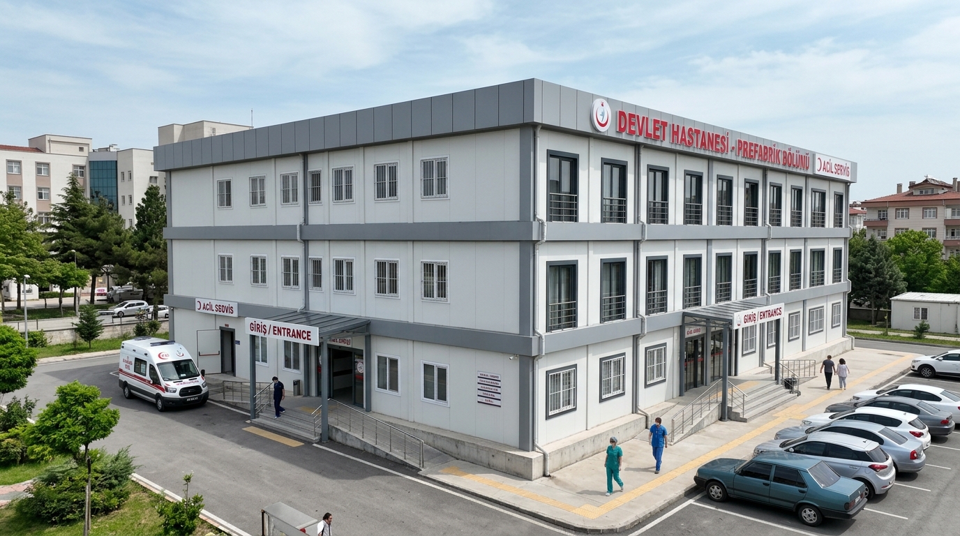 500 m² Prefabrik Hastane Binası