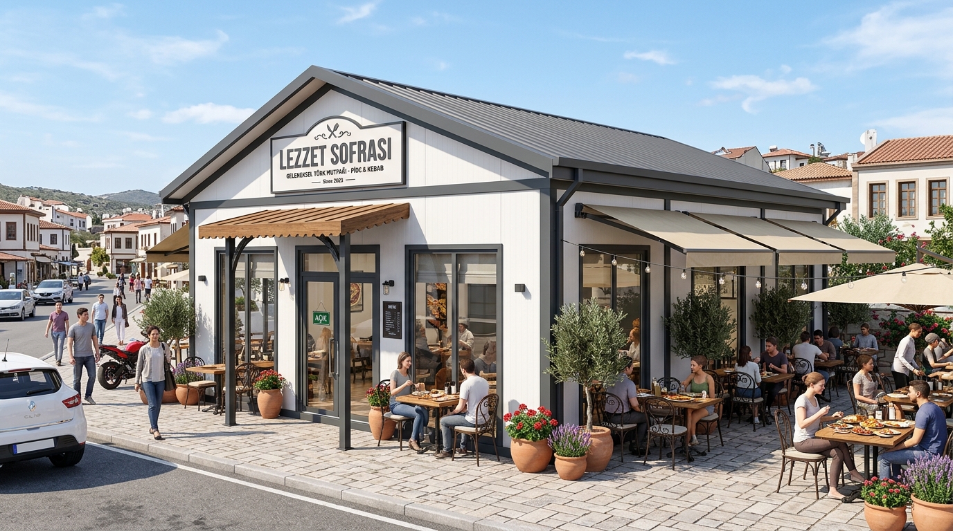 150 m² Prefabrik Restoran