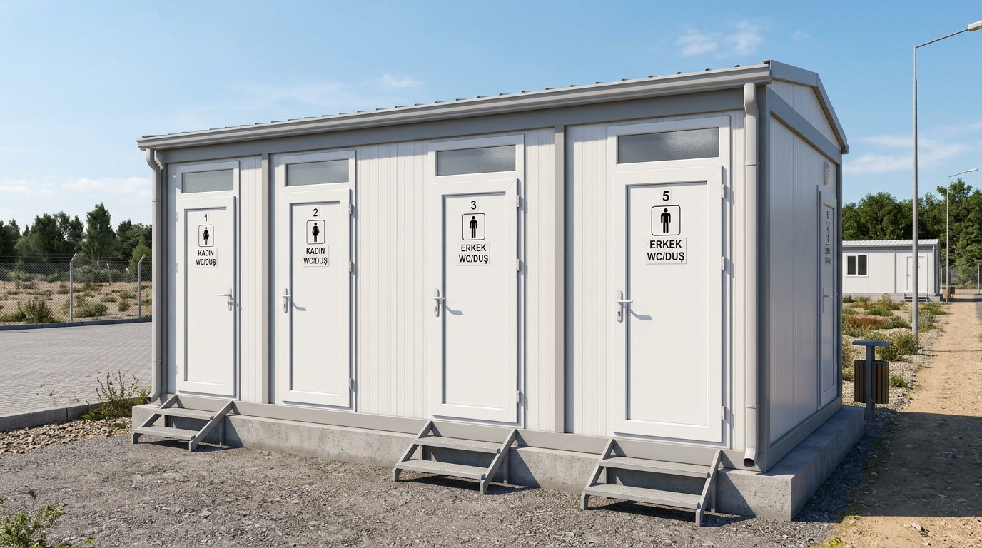 3x7m WC/Duş Konteyneri